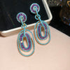 Blue Purple Oval