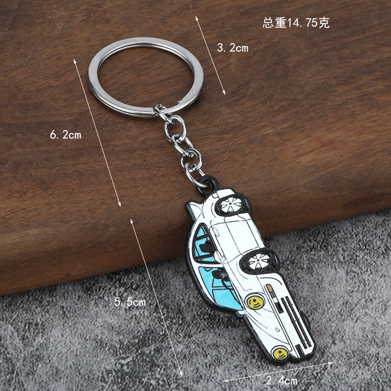 Creative Metal Car Model Keychain, Zinc Alloy Vehicle Pendant