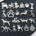 Antique Silver Dog Metal Charms with 25 Listed Options view 3