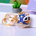 Jeweled Lion Dance Head Keychains in Seven Colors plus Assorted view 2