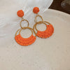 Orange Double Hoop