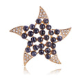 Gold Tone Five Point Star Metal Brooch Pin for Jackets and Lapels view 1