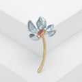Translucent Lotus Stem Brooch in Four Pastel Colors view 3
