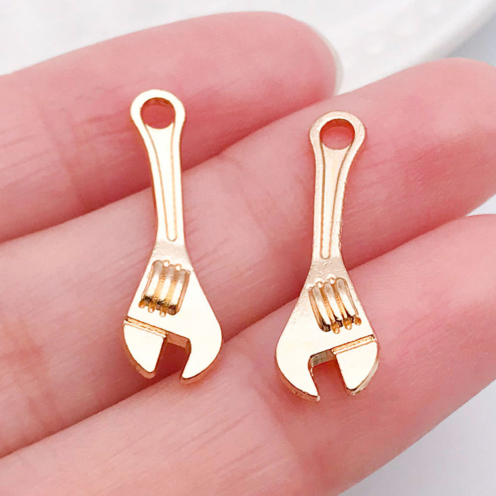 KC Gold Zinc Alloy Simulation Knife Tool Charm Pendant for DIY Necklace Bracelet