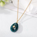 Gold Tone Faceted Stone Style Symbol Pendant Necklaces in Eleven Designs view 7