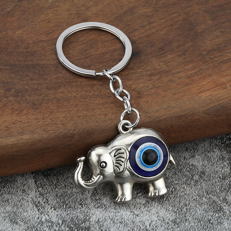 Vintage Rhinestone Animal and Hamsa Keychain Charms for Bags