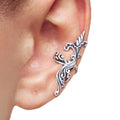 Floral Scroll Wave Ear Cuff in Brass, Gold-Tone or Silver-Tone view 5
