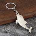 Creative Ocean Whale Zinc Alloy Souvenir Keychain for Travel Gifts