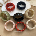 Acrylic Marbled Oval Square Stretch Bracelets 14 Colors view 3
