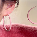 Colorful Resin Hoop And Drop Earrings In Twenty Four Styles view 2