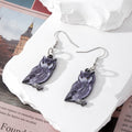 Acrylic Bird Print Drop Earrings Fishhook 9 Styles view 10
