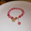 Pink Bead Butterfly