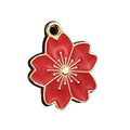 Enamel Cherry Blossom Flower Charm Pendant Seven Colors view 5