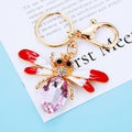 Crystal Bee Keychains in Four Wing Colors plus Assorted Option view 4