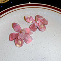 Mixed Fabric Resin And Metal Floral Earring Designs In Multiple Colors view 9