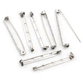 Stainless Steel Safety Pin Brooch Findings in Four Lengths view 4