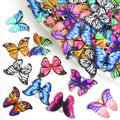 Printed Butterfly Charms in Ten Wing Patterns and Two Tones view 1