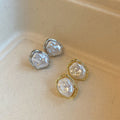 Gold Tone Irregular White Pearl Clip On Earrings Fashion Earrings view 2