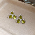 Silver Tone Floral Stud Earrings in Three Designs With Decorative Details view 7