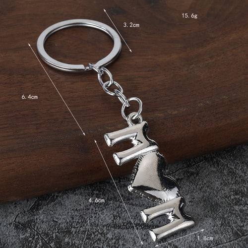 MOM DAD Letter Zinc Alloy Gift Keychain Pendant
