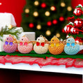 Pearl Bead Duck Keychains in Yellow Pink White Blue Purple and Assorted Colors view 3