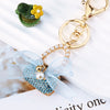 Blue-Chiffon-Handbag