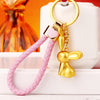 Pink-Braided Alloy-Rabbit