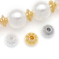 Metal Flying Saucer Spacer Beads in Two Shapes and Three Finishes view 3