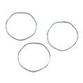 Irregular Silver Tone Open Ring Jewelry Connectors in Two Sizes view 3
