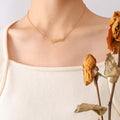 Gold Darling Script Nameplate Pendant Necklace Chain Jewelry view 1