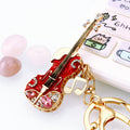 Musical Note Guitar Keychains in Three Colors with Braided and Clasp Free Loops view 10