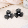 Black Sheer Flowers