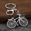 Rhinestone Bicycle Alloy Keychain Gift Pendant for Couples