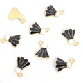 Enamel Shuttlecock Charms in Six Colors and Two Metal Tones view 8