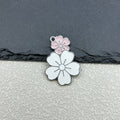 Enamel Cherry Blossom Double Flower Charm Pendant Five Styles view 8