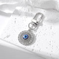Gold and Silver Tone Blue Evil Eye Clip Keychains in Eleven Styles view 10