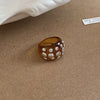 Amber Stud Ring