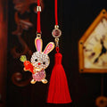 Mixed Carrot Rabbit and Bent Ear Rabbit Car Hangers in Six Pictured Colors view 3