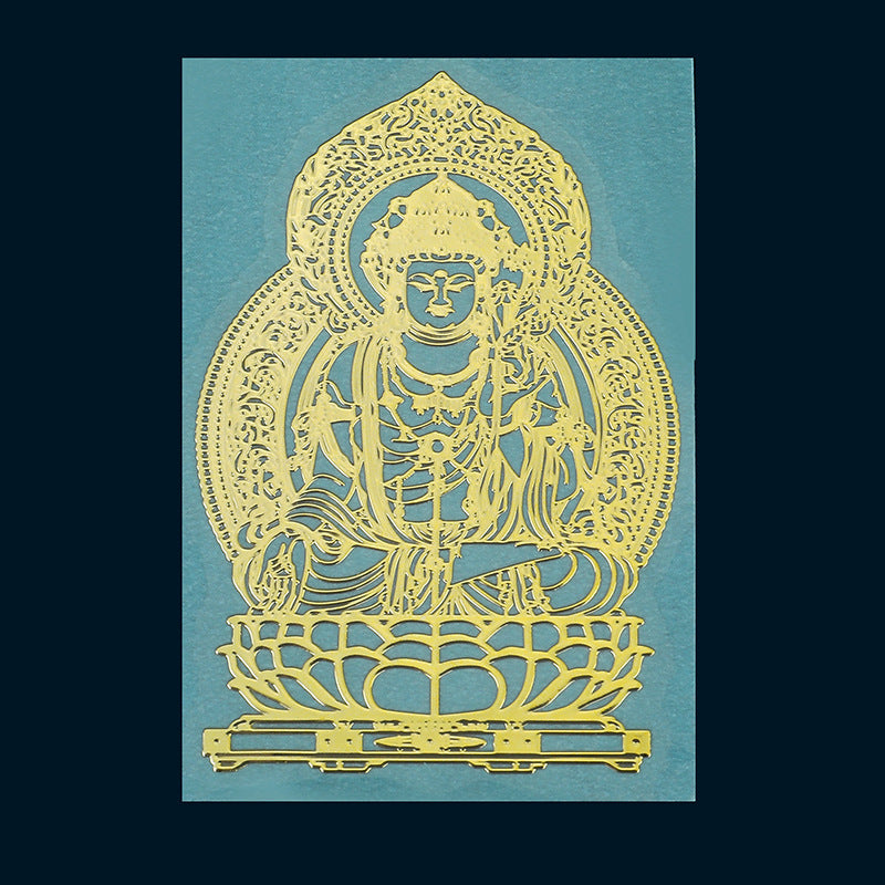 Buddhist Zodiac Guardian Metal Sticker Phone Keychain Charm