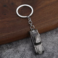 Metal Car Keychain in Six Colors with Split Ring and Chain view 7