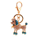 Rhinestone Poodle Keychain With Gold-Tone Key Ring And Lobster Clasp view 5