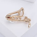 Pearl Saxophone Brooch With Faceted Crystals And Polished Metal Details view 4