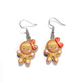 Miniature Christmas Character Resin Hook Earrings in Five Designs view 4