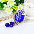 Jeweled Tulip Keychains with Bead Drops and Braided Wrist Loops view 9