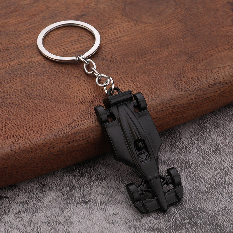 Zinc Alloy F1 Race Car Metal Keychain for Men