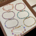 Baguette Flower Crystal Bracelets Multicolor Six Styles view 4
