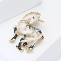 Enamel Unicorn Brooch Pink or White Black Accents Metal Pin Brooch view 3