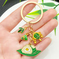 Two-Style Green Dragon Boat Festival Rice Dumpling Charm Keychain view 3