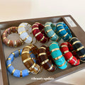 Acrylic Marbled Segment Bracelets Gold Spacers 8 Colors view 4