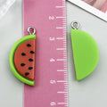 Acrylic Banana Strawberry Apple Fruit Charm Pendant for DIY Bracelet Necklace Jewelry